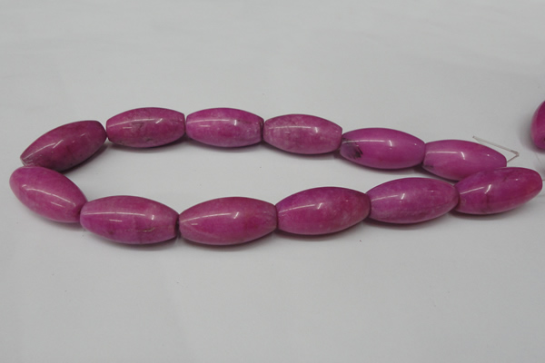 CCN138 15.5 inches 15*30mm rice candy jade beads wholesale
