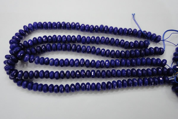 CCN1384 15.5 inches 6*10mm faceted rondelle candy jade beads