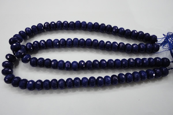 CCN1385 15.5 inches 8*12mm faceted rondelle candy jade beads