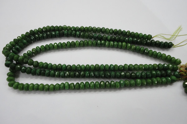 CCN1403 15.5 inches 5*8mm faceted rondelle candy jade beads