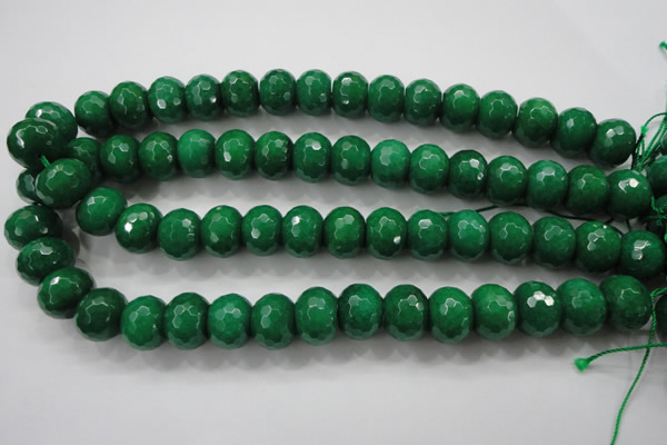 CCN1417 15.5 inches 12*16mm faceted rondelle candy jade beads