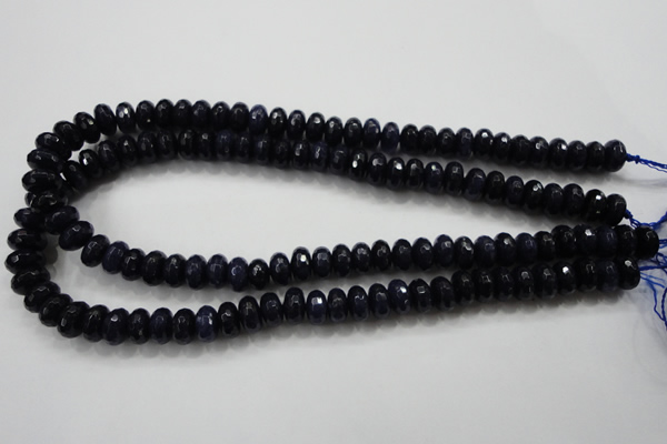CCN1434 15.5 inches 6*10mm faceted rondelle candy jade beads