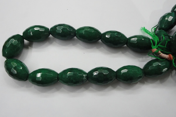 CCN1488 15.5 inches 20*30mm faceted rice candy jade beads wholesale