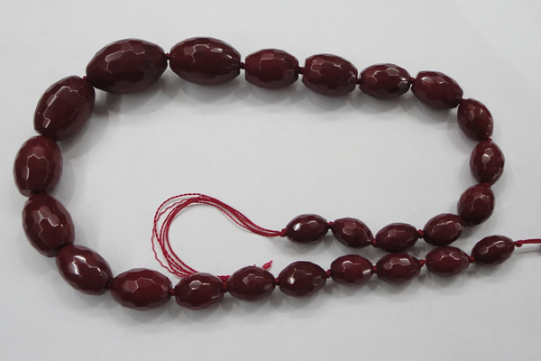 CCN1511 15.5 inches 10*14mm – 20*30mm faceted rice candy jade beads