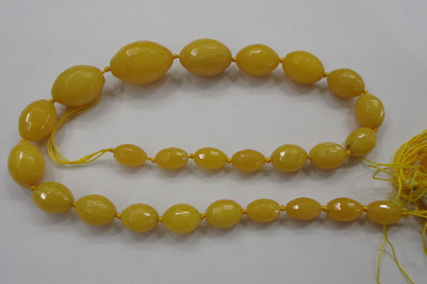 CCN1513 15.5 inches 10*14mm – 20*30mm faceted rice candy jade beads