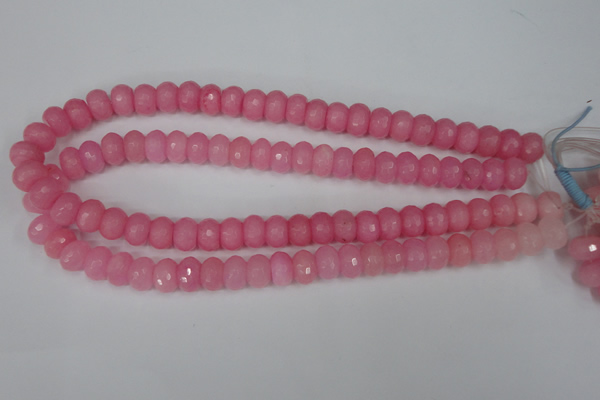 CCN152 15.5 inches 8*12mm faceted rondelle candy jade beads