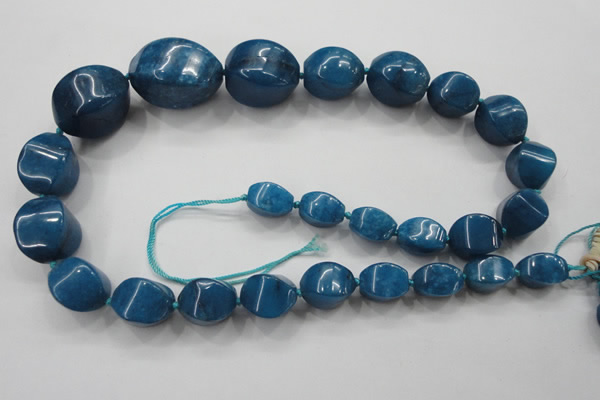 CCN1548 15.5 inches 10*14mm - 20*30mm twisted tetrahedron candy jade beads