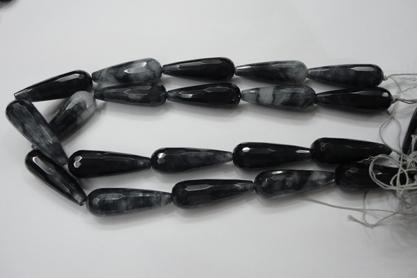 CCN1614 15.5 inches 14*40mm faceted teardrop candy jade beads