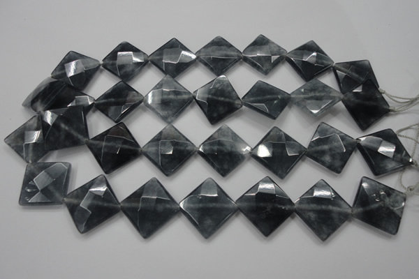 CCN1635 15.5 inches 20*20mm faceted diamond candy jade beads