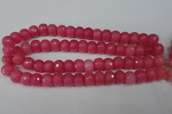 CCN164 15.5 inches 12*16mm faceted rondelle candy jade beads