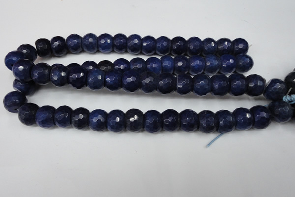 CCN174 15.5 inches 12*16mm faceted rondelle candy jade beads
