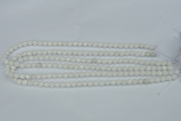 CCN1801 15 inches 6mm faceted round candy jade beads wholesale
