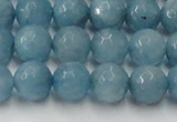 CCN2019 15 inches 12mm faceted round candy jade beads wholesale