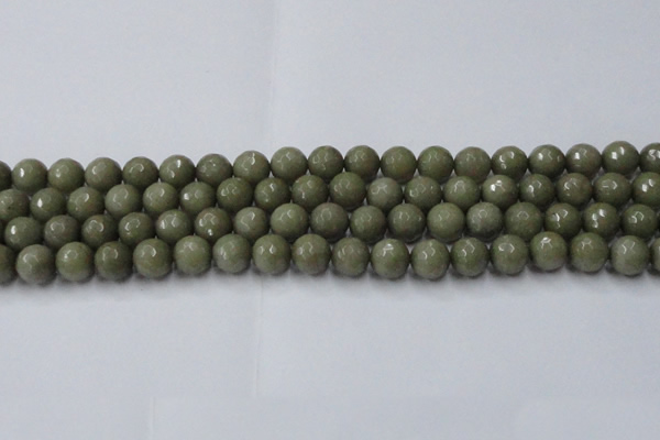 CCN2025 15 inches 10mm faceted round candy jade beads wholesale