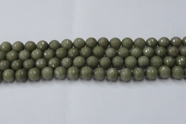 CCN2027 15 inches 14mm faceted round candy jade beads wholesale