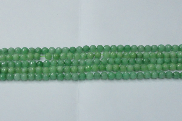 CCN2029 15 inches 4mm faceted round candy jade beads wholesale