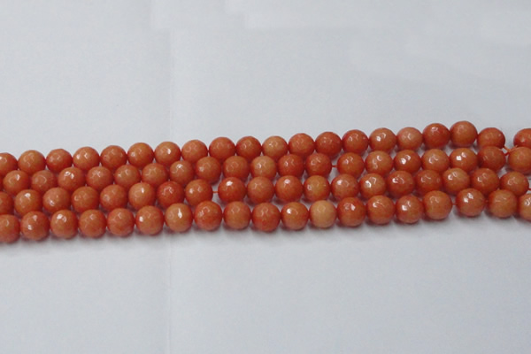 CCN2052 15 inches 8mm faceted round candy jade beads wholesale
