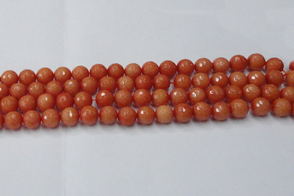 CCN2054 15 inches 12mm faceted round candy jade beads wholesale