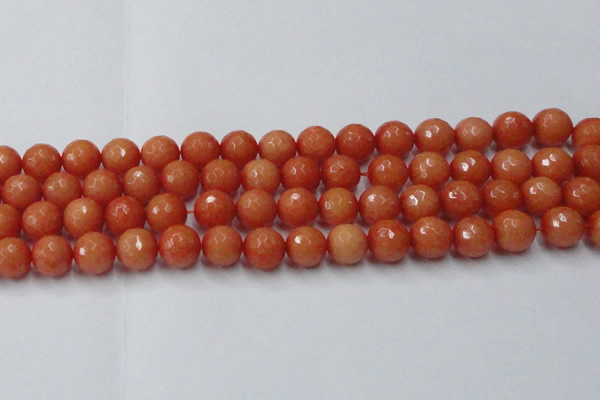 CCN2055 15 inches 14mm faceted round candy jade beads wholesale