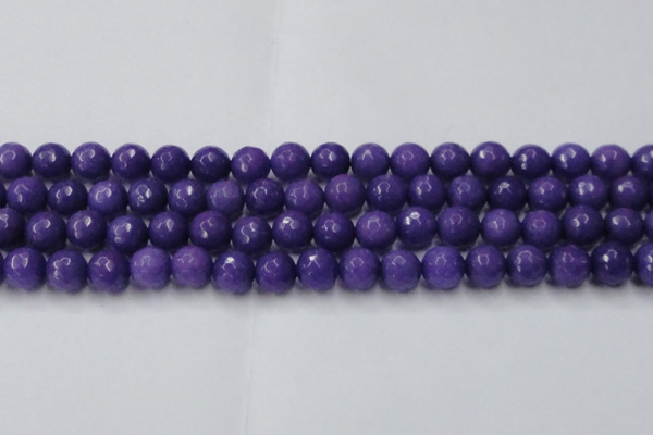 CCN2062 15 inches 14mm faceted round candy jade beads wholesale