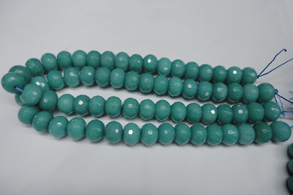 CCN2103 15.5 inches 8*12mm faceted rondelle candy jade beads