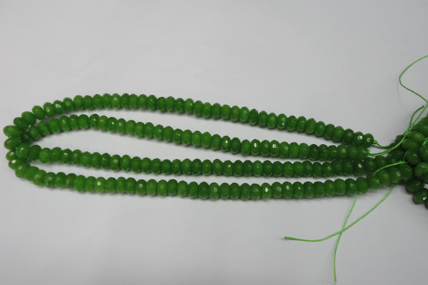 CCN2107 15.5 inches 5*8mm faceted rondelle candy jade beads