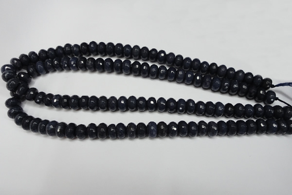 CCN2114 15.5 inches 6*10mm faceted rondelle candy jade beads