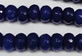 CCN2121 15.5 inches 8*12mm faceted rondelle candy jade beads