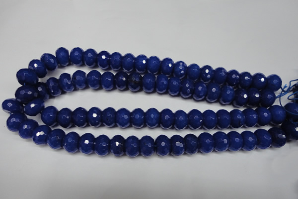 CCN2122 15.5 inches 10*14mm faceted rondelle candy jade beads