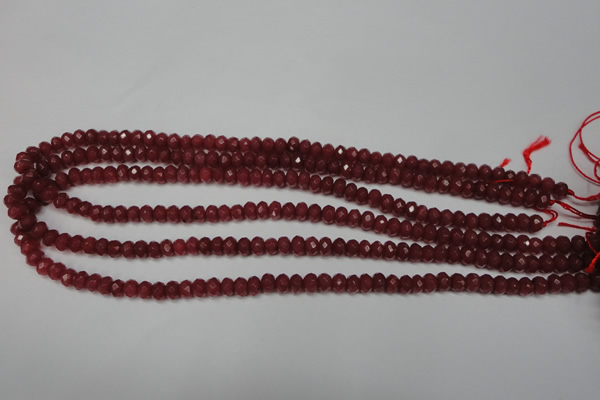CCN2125 15.5 inches 4*6mm faceted rondelle candy jade beads