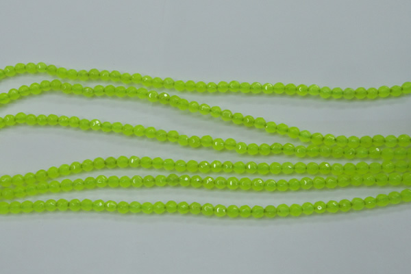 CCN2261 15.5 inches 4mm faceted round candy jade beads wholesale
