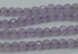 CCN2286 15.5 inches 4mm faceted round candy jade beads wholesale
