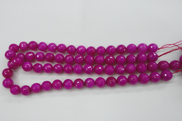 CCN2297 15.5 inches 12mm faceted round candy jade beads wholesale