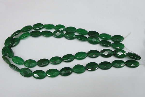 CCN230 15.5 inches 12*18mm faceted oval candy jade beads