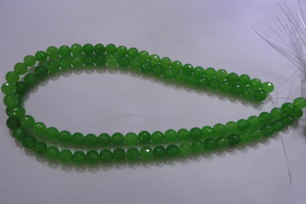 CCN2300 15.5 inches 8mm faceted round candy jade beads wholesale