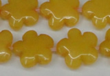 CCN2340 15.5 inches 20mm carved flower candy jade beads wholesale