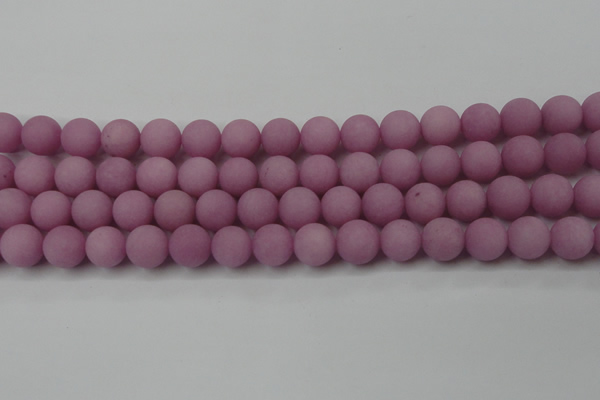 CCN2403 15.5 inches 4mm round matte candy jade beads wholesale