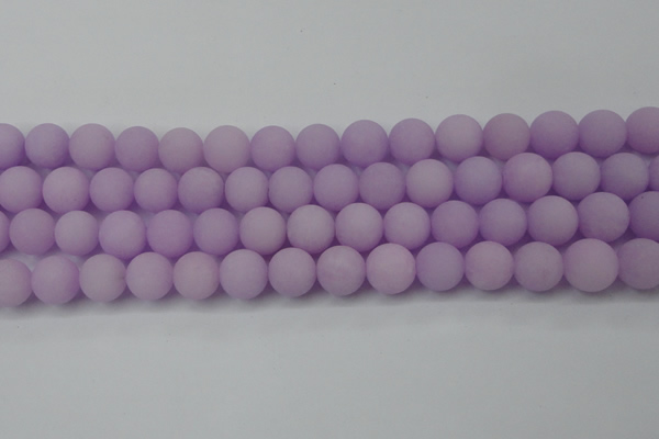 CCN2441 15.5 inches 8mm round matte candy jade beads wholesale
