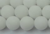 CCN2480 15.5 inches 12mm round matte candy jade beads wholesale
