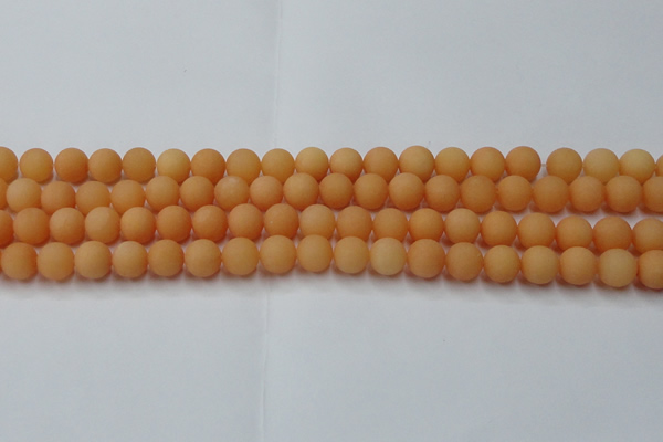 CCN2517 15.5 inches 8mm round matte candy jade beads wholesale