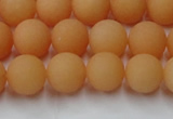 CCN2518 15.5 inches 10mm round matte candy jade beads wholesale