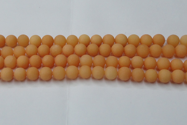 CCN2519 15.5 inches 12mm round matte candy jade beads wholesale