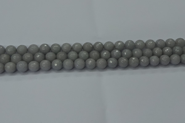 CCN2561 15 inches 10mm faceted round candy jade beads wholesale