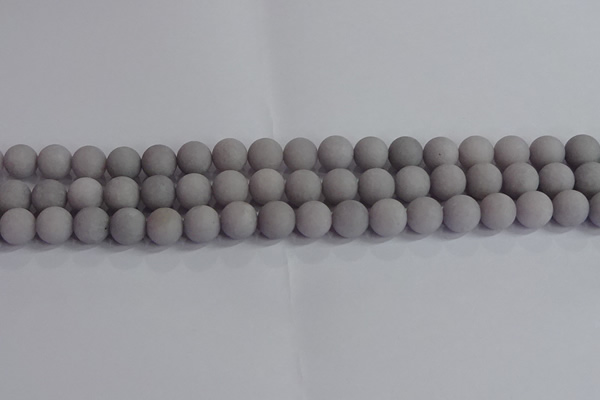 CCN2582 15.5 inches 8mm round matte candy jade beads wholesale