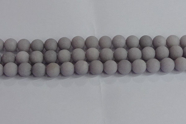 CCN2584 15.5 inches 12mm round matte candy jade beads wholesale