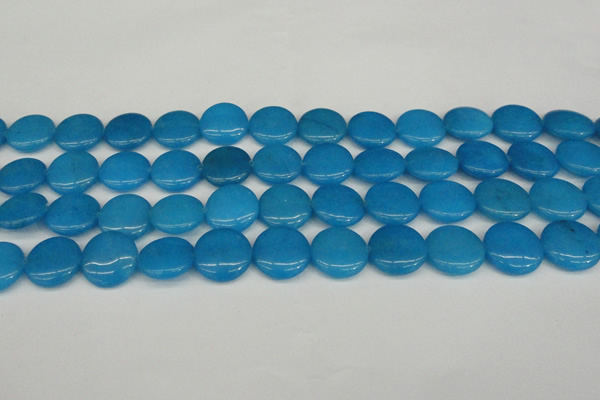 CCN2608 15.5 inches 18mm flat round candy jade beads wholesale