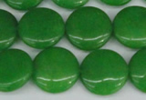 CCN2609 15.5 inches 18mm flat round candy jade beads wholesale