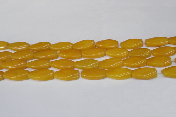 CCN2619 15.5 inches 15*30mm twisted rectangle candy jade beads