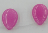CCN2700 Top-drilled 18*25mm flat teardrop candy jade beads