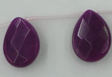 CCN2717 Top-drilled 18*25mm briolette candy jade beads wholesale